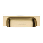 M Marcus Heritage Brass Military Design Cabinet Drawer Pull 152/178mm dual fixing centres